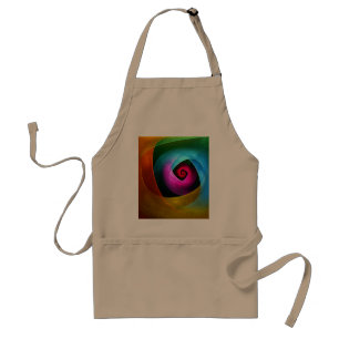 Blue Orange Pink Modern Abstract Art Pattern #24 Standard Apron