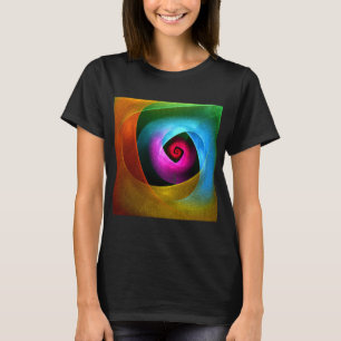 Blue Orange Pink Modern Abstract Art Pattern #24 T-Shirt
