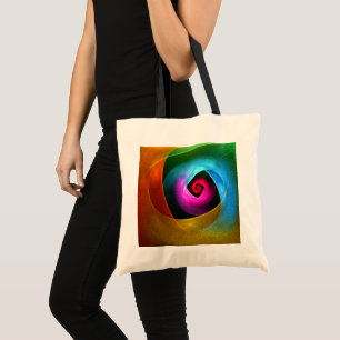 Blue Orange Pink Modern Abstract Art Pattern #24 Tote Bag
