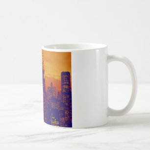 Blue Orange Pop Art New York City Coffee Mug
