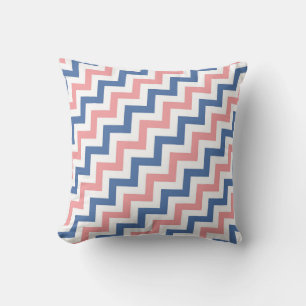 Blue Orange Reversible Pillow