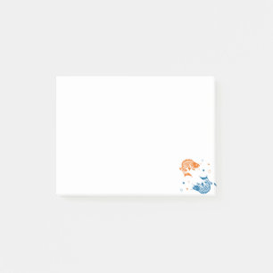 Blue Orange Summer Japanese Koi Fish Post-it Notes