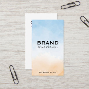 Blue Orange Texture Blend Background Business Card