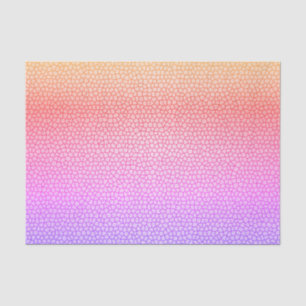 Blue Orange Yellow Pink Mosaic Abstract Pattern Tissue Paper