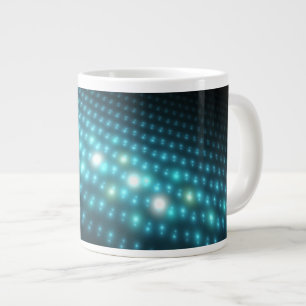 Blue Orbs 3D Large Coffee Mug