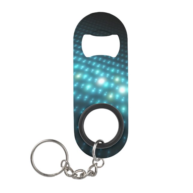 Blue Orbs 3D Mini Bottle Opener (Front)