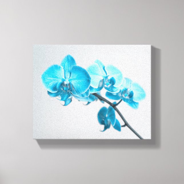 blue orchid canvas print (Front)