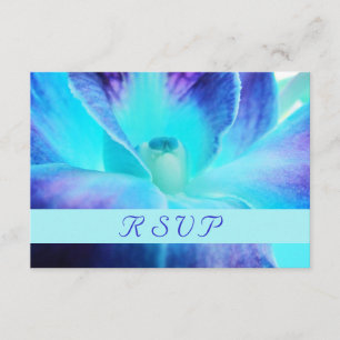 Blue Orchid RSVP Card
