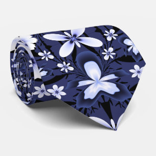 Blue orchid tie