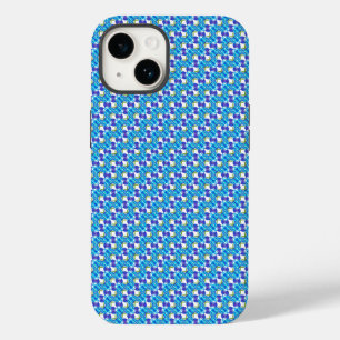 Blue orchids pattern Case-Mate iPhone 14 case