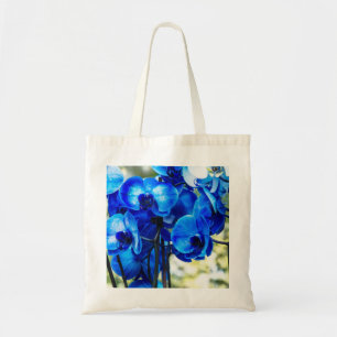 Blue orchids tote bag
