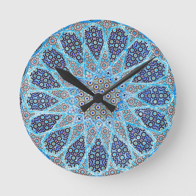 Blue Orient Round Clock (Front)