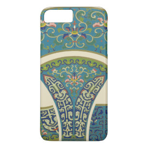 Blue Oriental Designs with Smiling Faces Case-Mate iPhone Case
