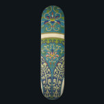 Blue Oriental Designs with Smiling Faces Skateboard<br><div class="desc">Magnificent blue oriental designs and floral print make up this amazing piece. Smiling faces peer out at you from with the designs. Purchase a copy today!</div>