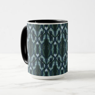 Blue Oriental Geometric ornament Mug