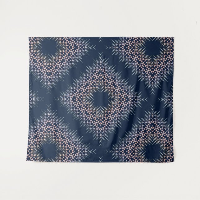 Blue Oriental ornament. Tapestry (Front (Horizontal))
