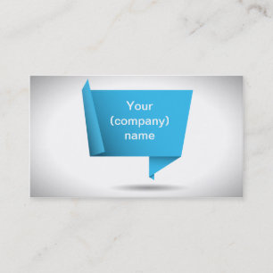 Blue Origami Business card