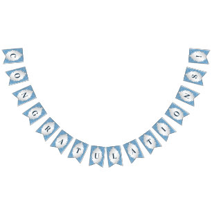 Blue Ornamental Bunting Flag