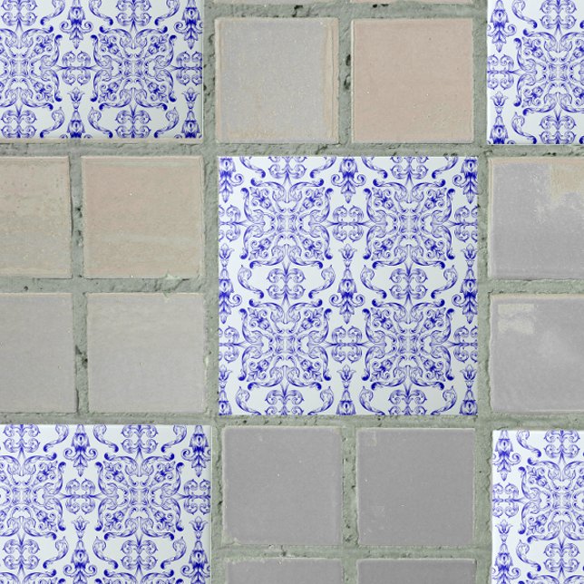 Blue Ornate Decorative tile (Creator Uploaded)