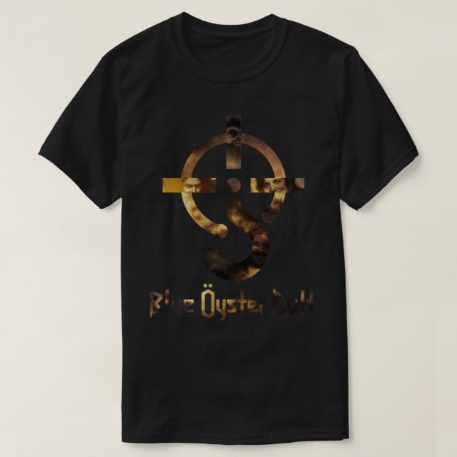 Blue oster cult noir dos noir T-shirt essentiel (Design devant)