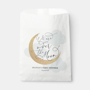 Blue Over the Moon Baby Shower Favour Bag
