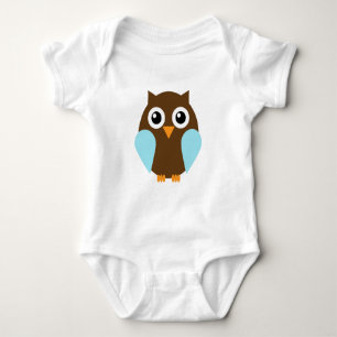 Blue Owl Baby Bodysuit