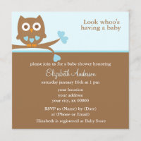 Blue Owl Baby Shower