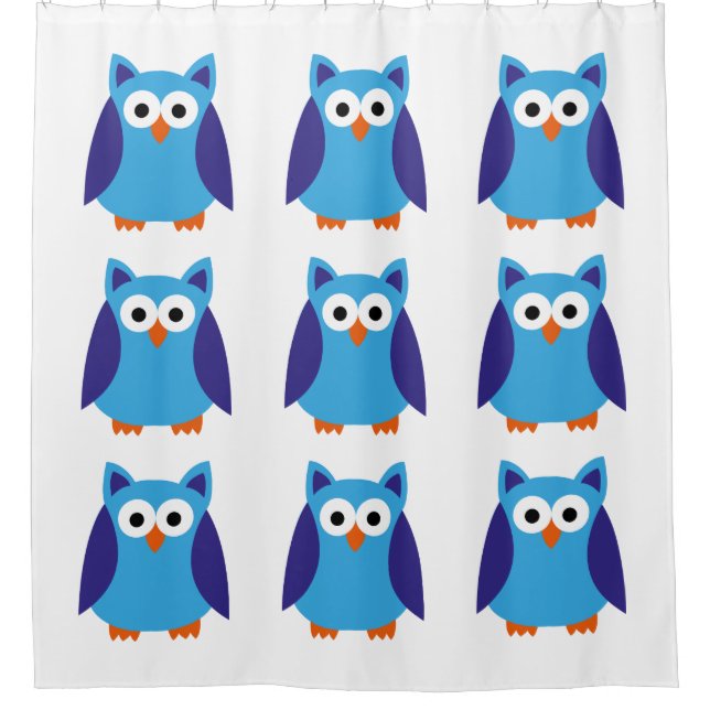 Blue owl cartoon (Front)