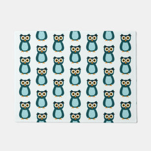 Blue Owl illustration Doormat
