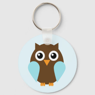 Blue Owl Keychain