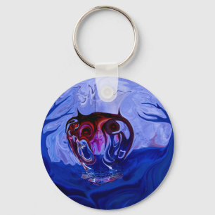 Blue Owl Keychain