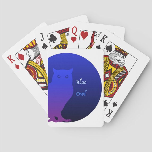 Blue Owl Logo Classic Playing Cards (Back)