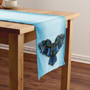 Blue Owl Long Table Runner