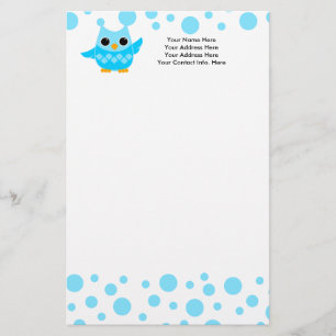 Blue Owl Stationery