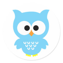 Blue owl stickers!