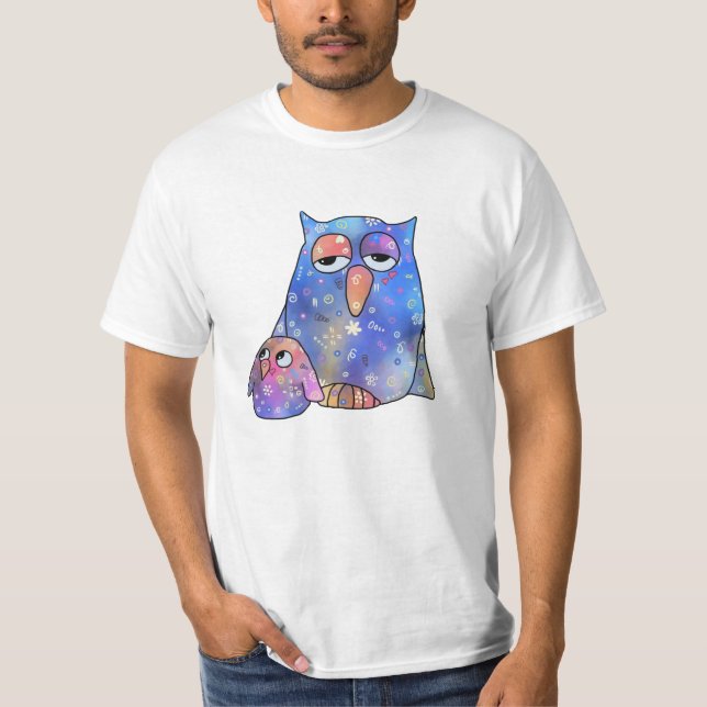 Blue owl T-Shirt (Front)