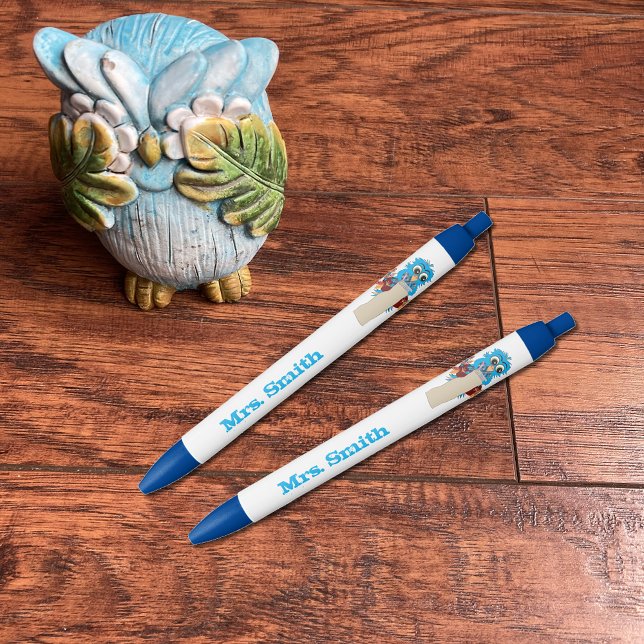 Blue Owl Teacher Personalized Pen (Creator Uploaded)