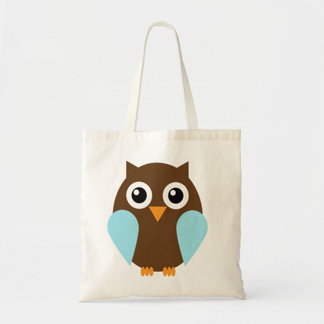 Blue Owl Tote Bag (Front)