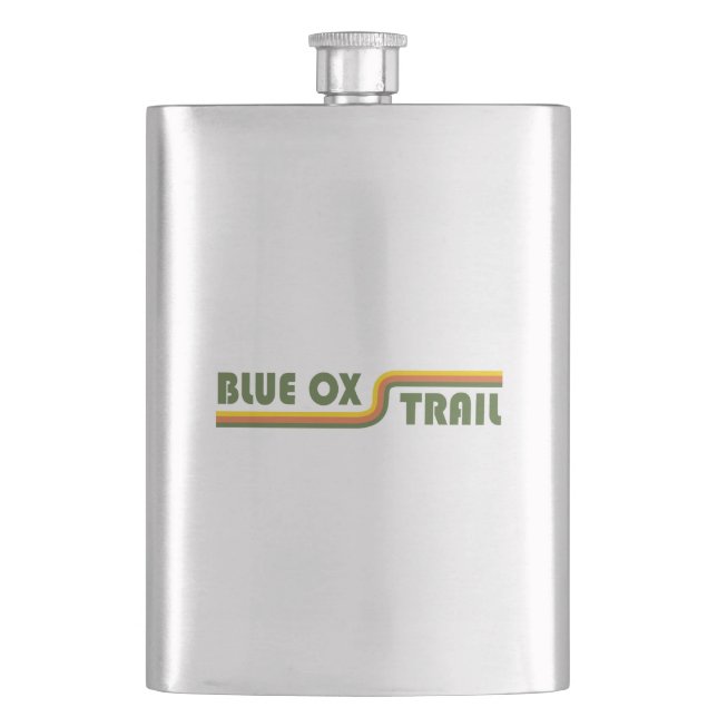 Blue Ox Trail Hip Flask (Front)