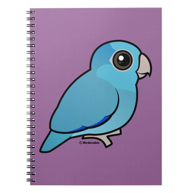 Blue Pacific Parrotlet Notebook (Front)