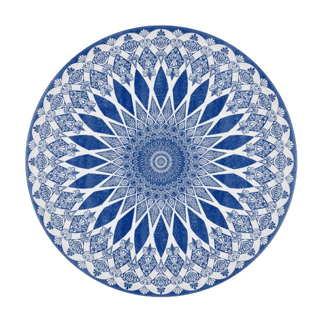 Blue Pacific Tristyns Mandala Cutting Board (Front)