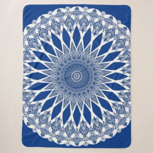 Blue Pacific Tristyns Mandala Sherpa Blanket