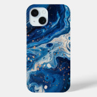 Blue Paint Pour Abstract Liquid Pretty Aesthetic