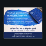 Blue Paintbrush, Painter & Decorator Advertising Flyer<br><div class="desc">Blue Paintbrush,  Painter & Decorator Advertising Flyer by The Business Card Store.</div>