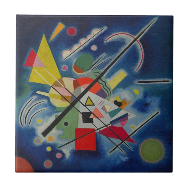 Blue Painting by Kandinsky Tile (Front)