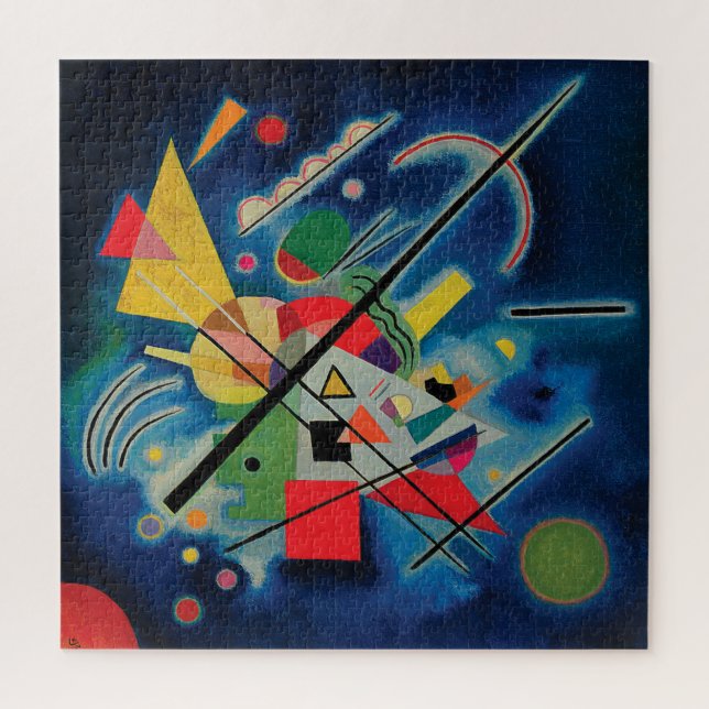 Blue Painting by Wassily Kandinsky Jigsaw Puzzle (Vertical)