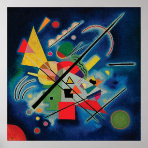 Blue Painting by Wassily Kandinsky Poster