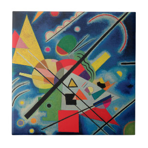 Blue Painting by Wassily Kandinsky Tile