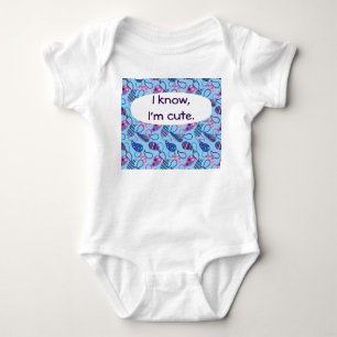 Blue Paisley Baby Bodysuit