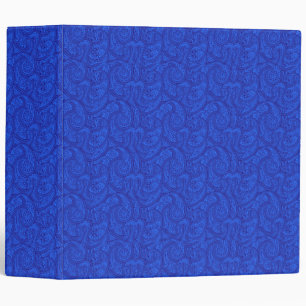 Blue Paisley Binder